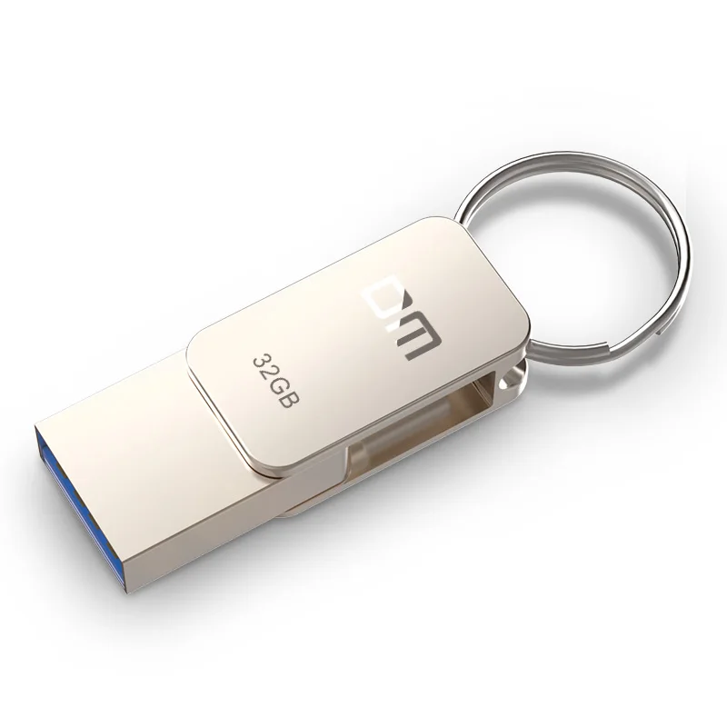 DM PD059 USB 플래시 드라이브 32GB OTG 금속 USB 3.0 펜 드라이브 키, 64GB 유형 C 고속 pendrive 미니 플래시 드라이브 메모리 스틱