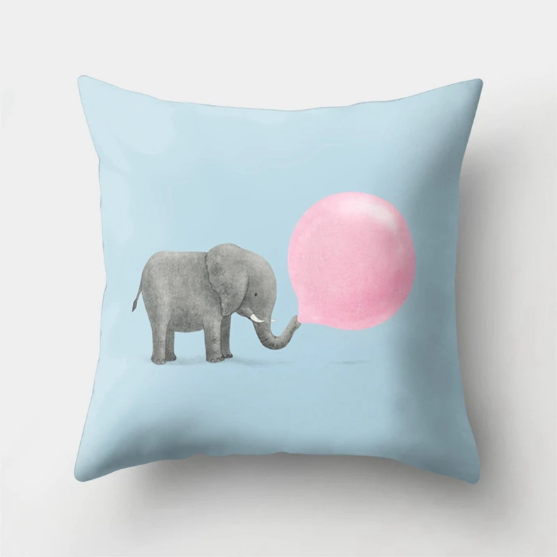 3D принтованная наволочка, наволочки для подушек, высокое качество, полиэстер, слон, Индия, мандала, диванные подушки для сиденья, декоративные подушки - Цвет: 10