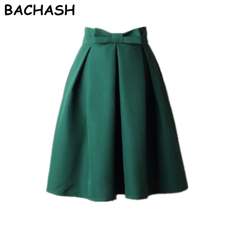 Pаспродажа BACHASH 2018, градиентная Полосатая юбка средней длины с принтом рыбьей чешуи, 2018, трапециевидная плиссированная Женская юбка пачка с высокой тал...