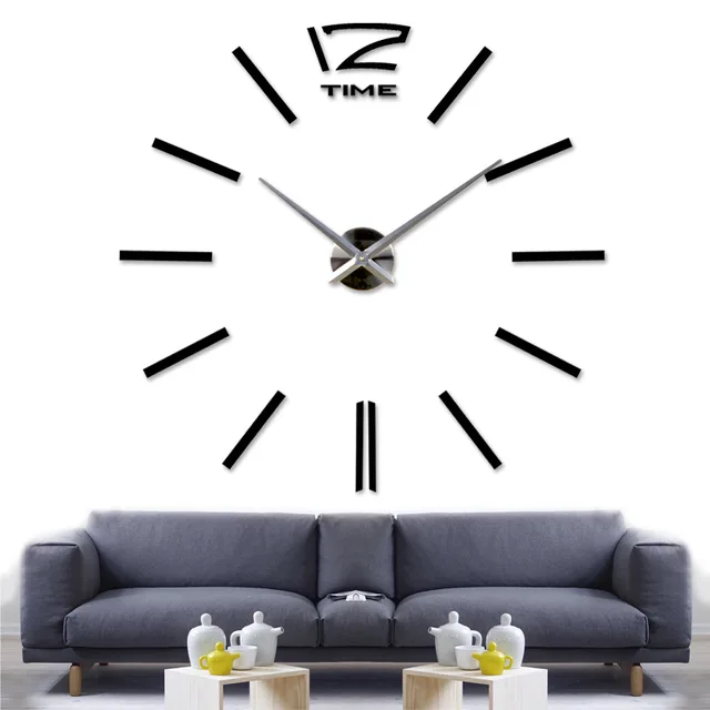 Buy Wall Sticker 3D Large Clock Number Wall Clock