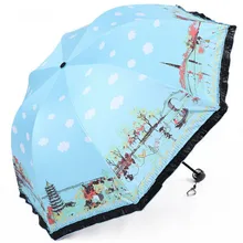 Высококачественный Непрозрачный виниловый Зонт Apollo с воланами высокого качества с черной краской