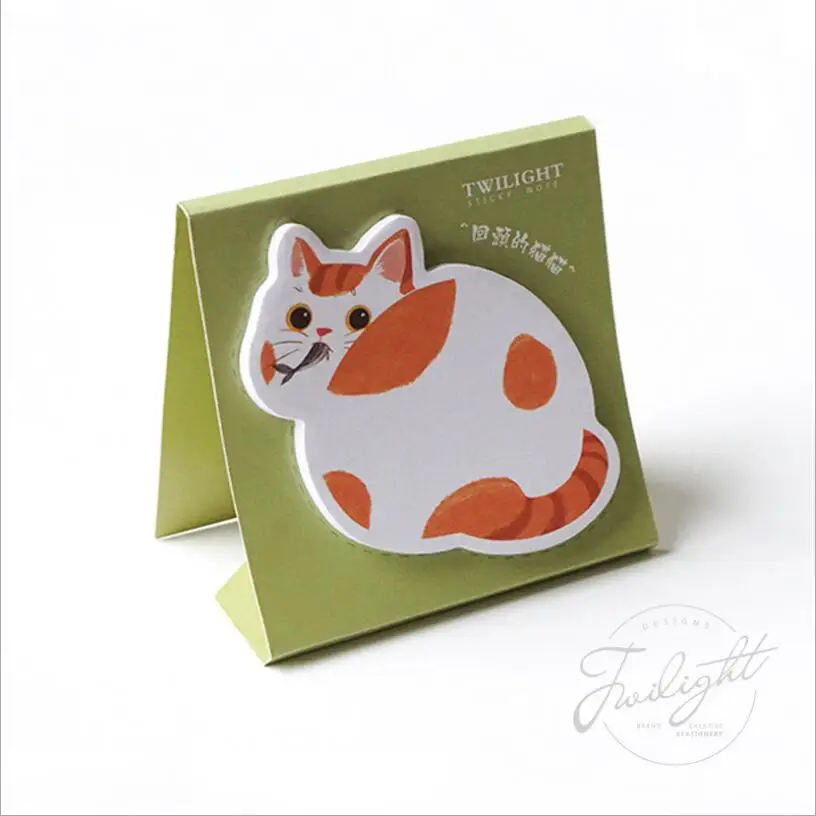

Cute Animal Cat Sticky Notes Diy Planner Stickers Scrapbooking Memo Pad Post Office Supplies School Stationery Paper Notepad