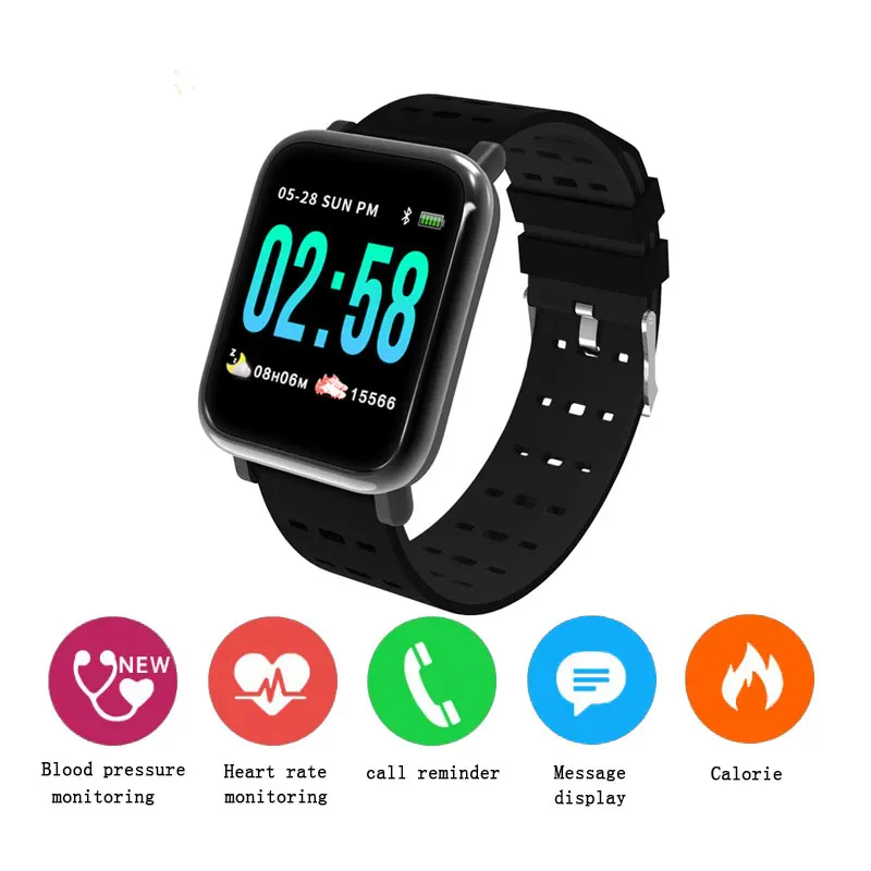 

Tlxsa Heart Rate Monitoring Bluetooth Smartwatch Men's Sleep Monitoring Sports Fitness Tracker Smart Watch reloj inteligente