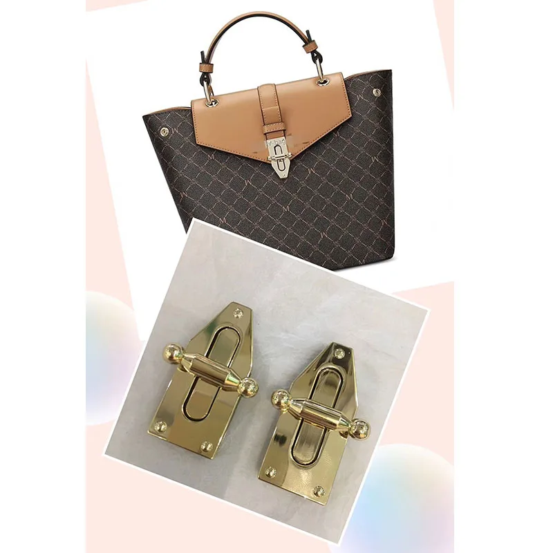 Metal Clasp Turn Lock Twist Locks For Handbag Shoulder Crossbody Bag