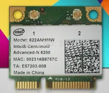 SSEA New Network Card for Intel Advanced-N 6200 622ANHMW 6200AGN half Mini PCI-E 300Mbps dual band 2.4G/5GHZ WIFI Wireless card