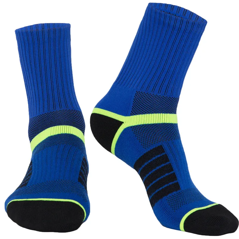 1 Pair Men Cycling Socks Nylon Outdoor Sports Mid Calf Sock for Running