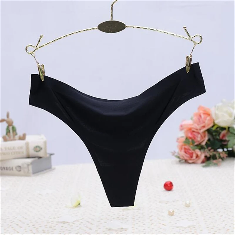 Women Seamless Panties Low Waist g string Sexy For Women Invisible Thong Women Breathable Womens Panties Underwear Lingerie 10