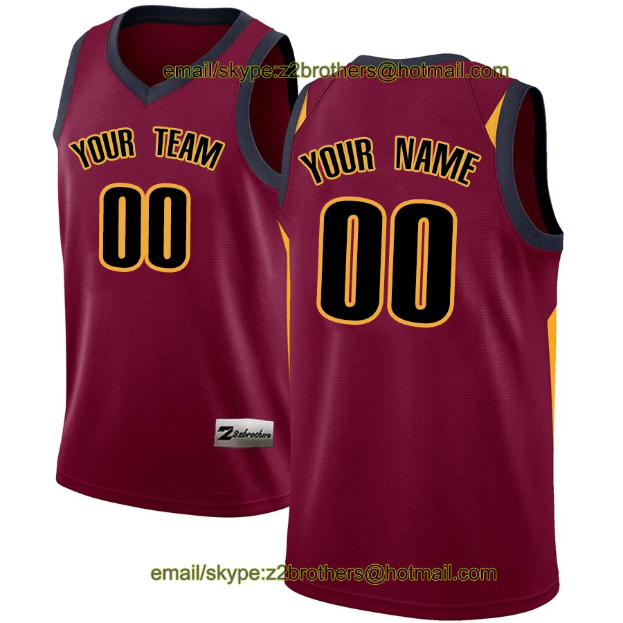 

China OEM Factory Custom Basketball Jerseys Red Black White Design Creative DIY Your Own College Team Shirt Men Women Youth Kid