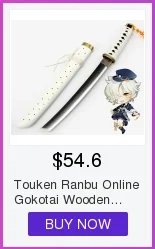 Онлайн-игра Touken Ranbu Mikazuki Munechika Косплей деревянный меч персонаж игры Косплей Катана самурайский меч подарок на Хэллоуин