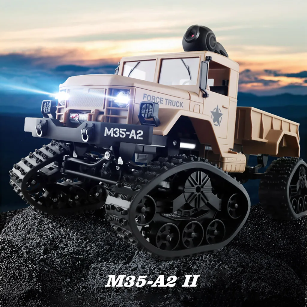 

Remote control car toy 2019 NEW M35-A2 4WD 2.4G WIFI FPV Truck 720P Camera RTR Vehicle Crawler Off-Road 6.19