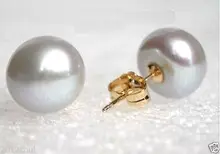 Real Pearl Earrings Price And Get Free Shipping On Aliexpress 16new 11 12 Mm Real Freshwater Silver Gray Pearl