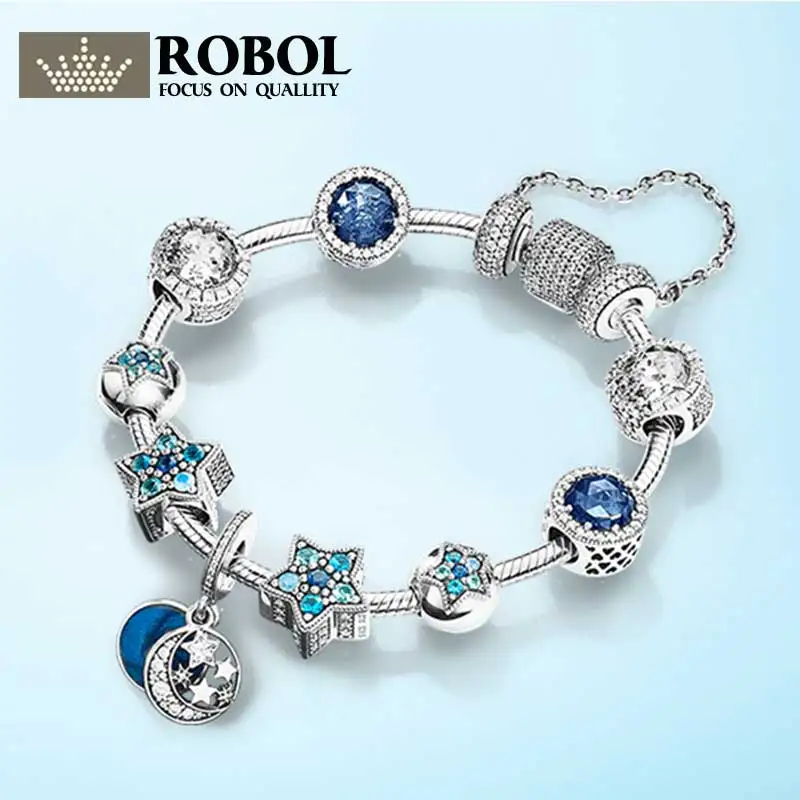 

Original 925 Silver Charm Series Bead Pink Rose Gold Lady Jewelry Gift Fashion Pandol 1:1 With Logo Original Bracelet