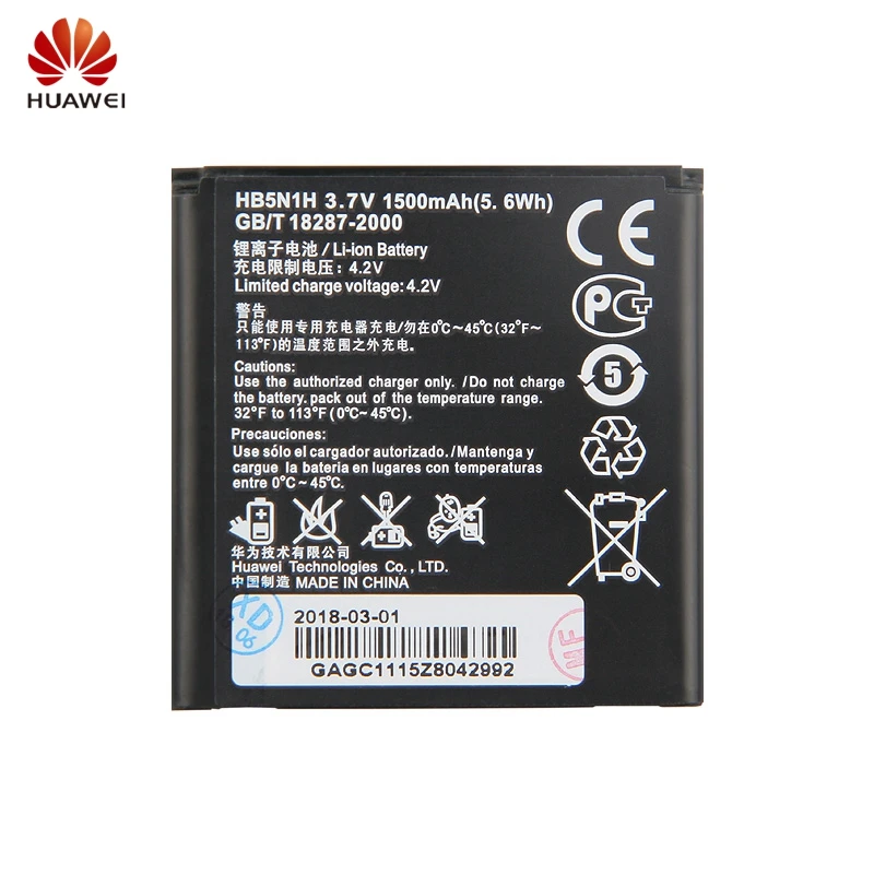 Huawei HB5N1H телефон Батарея для huawei G300 G302D G305T G330 C8812 C8825D U8815 U8818 T8828 T8830 U8681 Батарея 1500 мА-ч