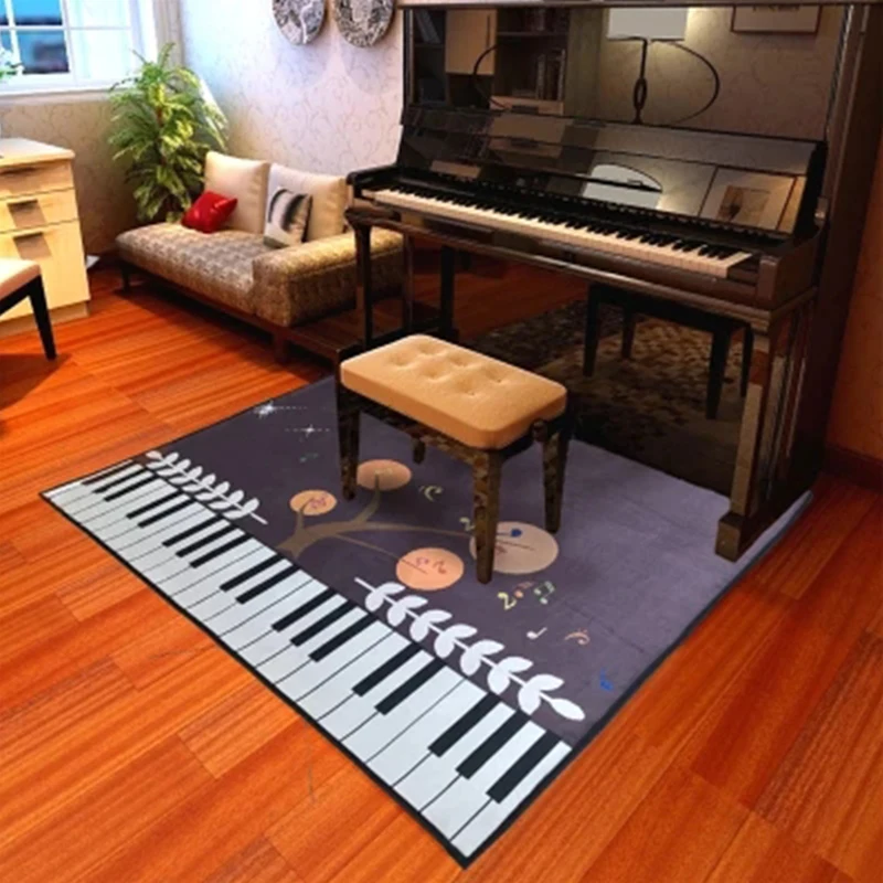 

Piano Notes Carpets For Living Room Home Area Rugs For Bedroom Shelf Drum Floor Mat Cartoon Carpet Kids Room Anti-Slip