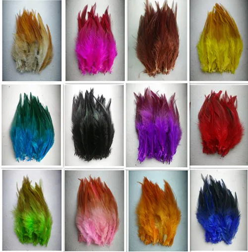 

Sale 100pcs / lot high quality pheasant feather, 4-6 "/ 10-15cm, natural color and dyed feathers, DIY jewelry accessories