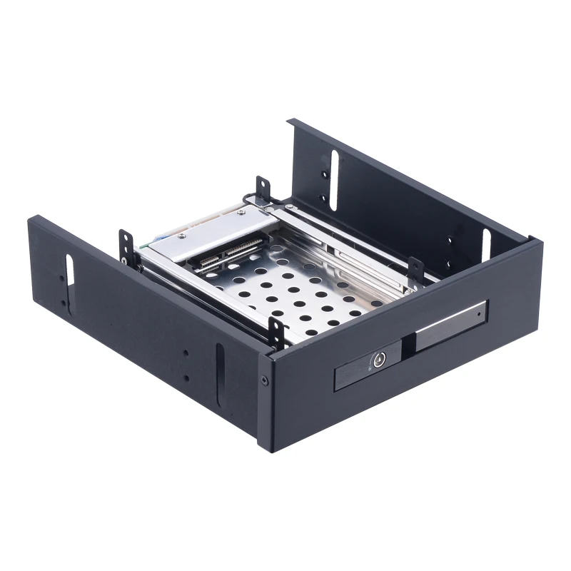  Unetop ST5514X Single Bay 25 pulgadas SATA HDD/SSD caja de Rack móvil con puerta negra/azul/platead