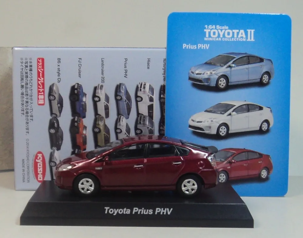 Игрушечные автомобили kyo sho 1:64 Toyo ta prius PHV boutique из сплава детские игрушки модель
