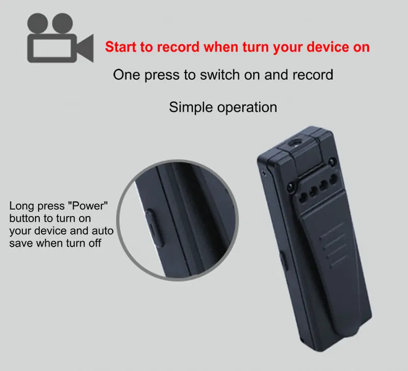 T189 HD 1080P Мини камера видеокамера микро камера DV DVR детектор движения видео диктофон микро Спортивная карманная полицейская камера sq11