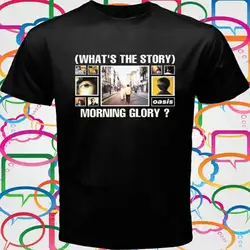 OASIS What's Story Morning Glory рок-группа Мужская Черная Футболка размер S до 3XL странные вещи Принт футболки оригинал