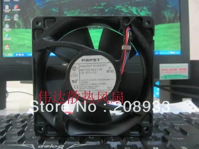 

For papst 12038 4118N/2PU 48V 90mA 4.3W