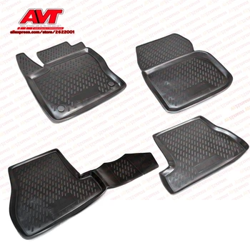 

Floor mats case for Ford Focus III 2011-2015 4 pcs rubber rugs non slip rubber interior car styling accessories