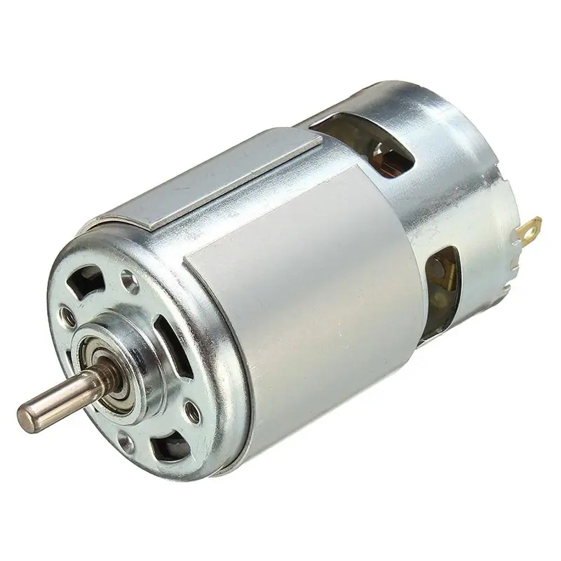 

775 DC 12V-36V 3500-9000RPM Motor Large Torque Ball Bearing High Power Low Noise