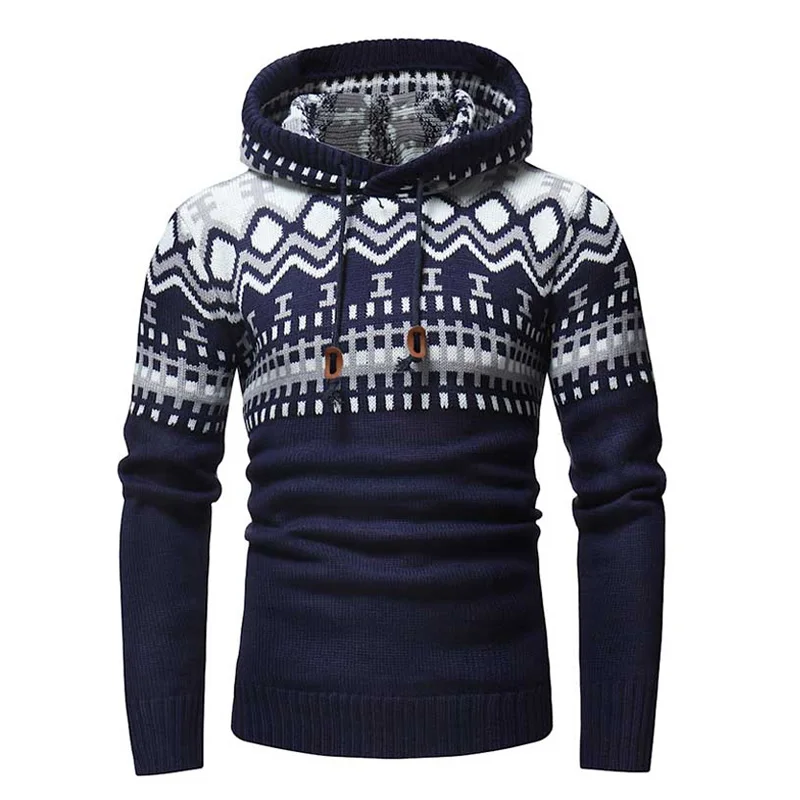 ^Cheap 2019 Autumn Winter Sweater Pullover Men Brand Stitching Casual Slim Sweaters Male Warm Thick Hedging Turtleneck Sweater XXL