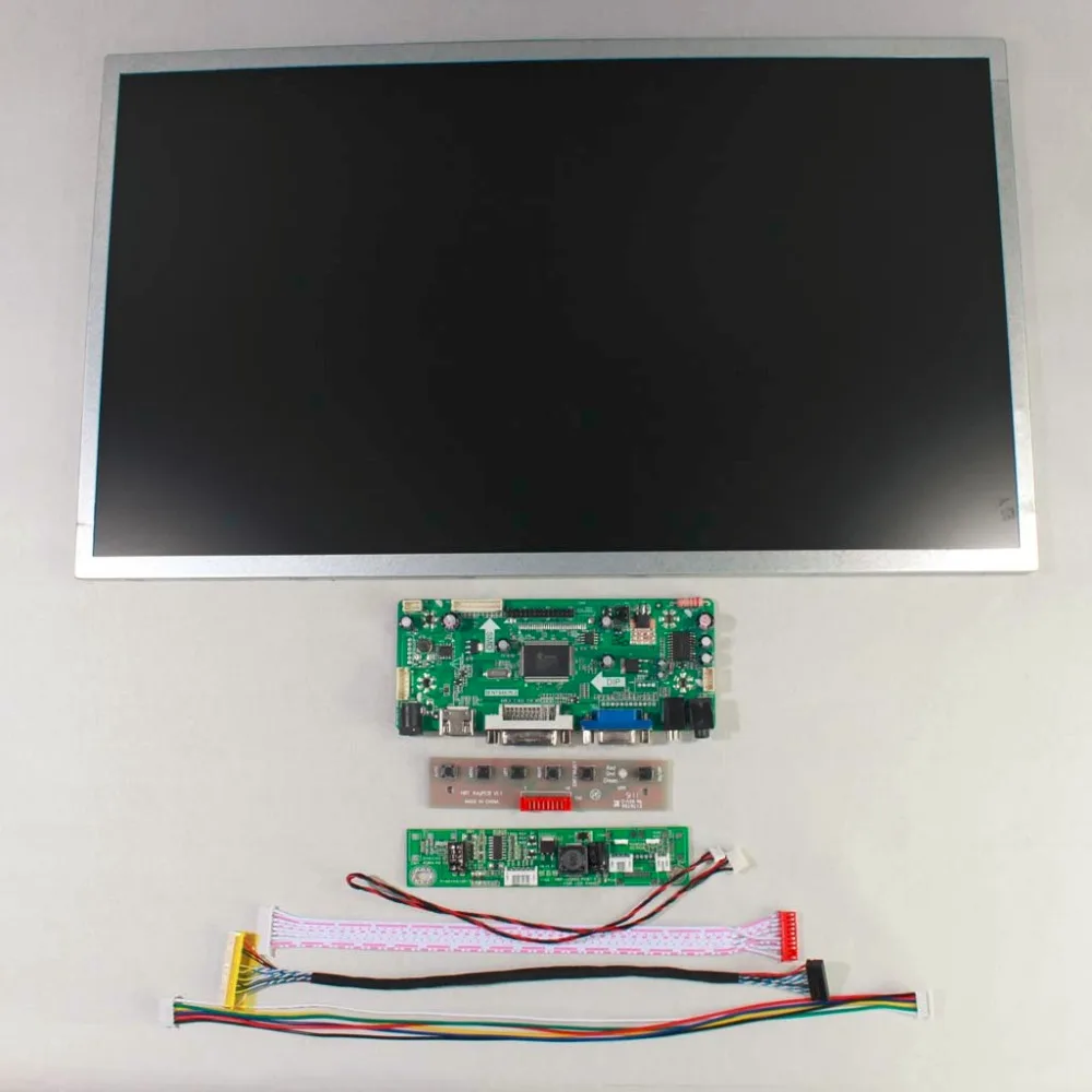 HDMI VGA DVI AUDIO input LCD controller board and M185BGE L22 M185XTN01 1366x768 LCD