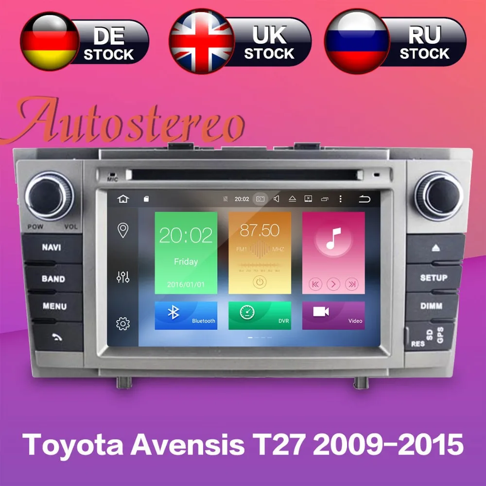 Best Android 9.0 Car DVD Player Autoradio for Toyota Avensis T27 2009-2015 GPS Navigation multimedia headunit radio tape recorder IPS 1 Best Android 9.0 Car DVD Player Autoradio for Toyota Avensis T27 2009-2015 GPS Navigation multimedia headunit radio tape recorder IPS 1