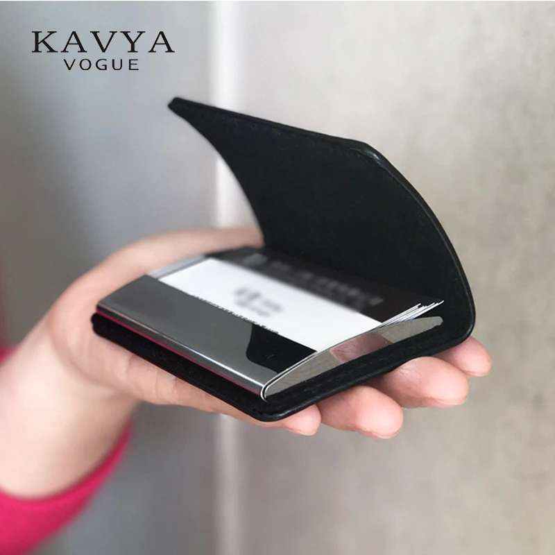 Чехол органайзер из натуральной кожи с магнитным замком|card holder box|namecard casebank card |