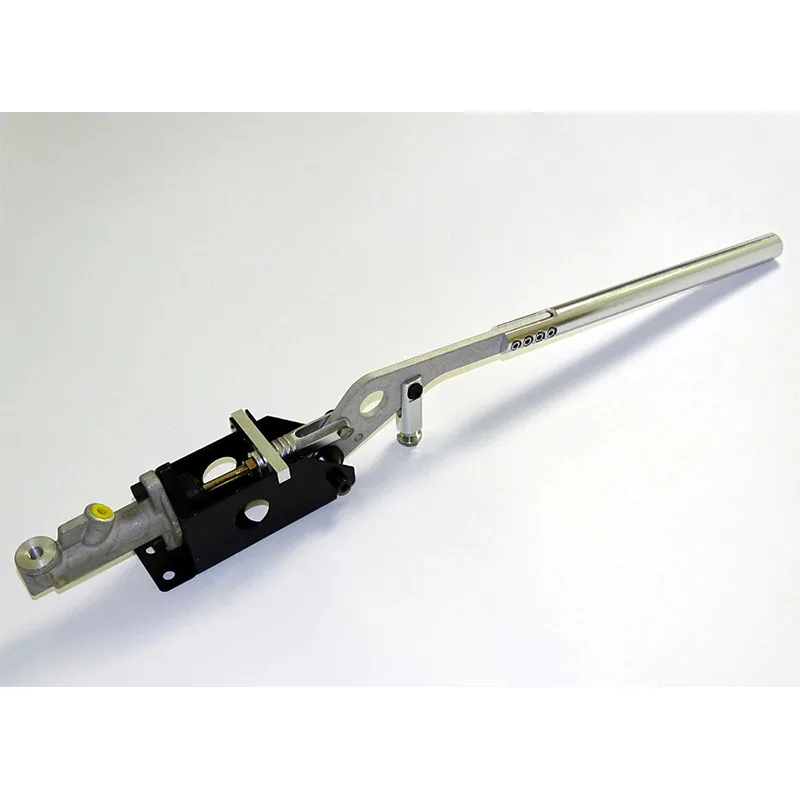 waase Silver Universal Car Hydraulic Handbrake Vertical & Horizontal 45cm Rally Racing E-Brake Lever Device Master Cylinder