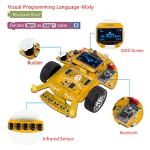 SunFounder SF-Rollbot STEM Learning Educational DIY Kit Robot Bloque Gráfica Basada En el Lenguaje de Programación Visual para Arduino