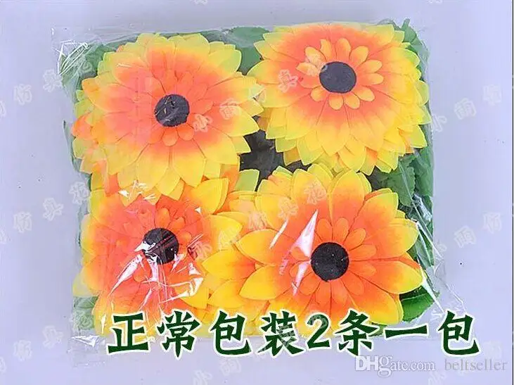  240CM Long Artificial Sunflower Silk Flowers Garland Vine Ivy Rattan Leaf Flower Craft for DIY Home Wedding Floral Decorative Flowers