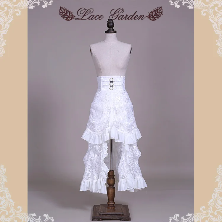 Женская модная кружевная садовая юбка с цветочными узорами и многослойным дизайном