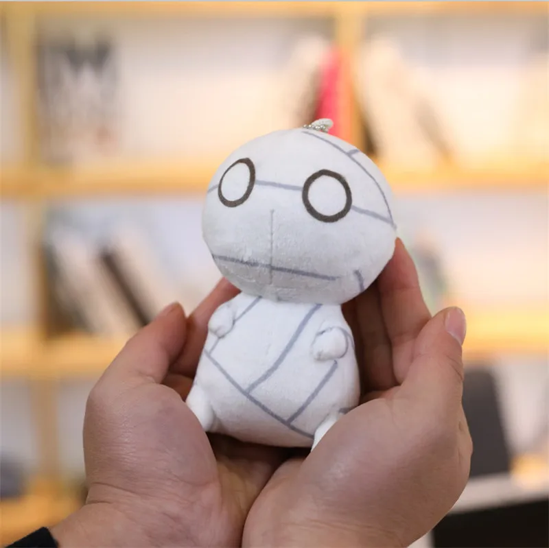 Kawaii Japan Mummy Plush Toys Anime How to Keep a Mummy Dolls Small Key Bag Pendants Gift 12cm  (2)