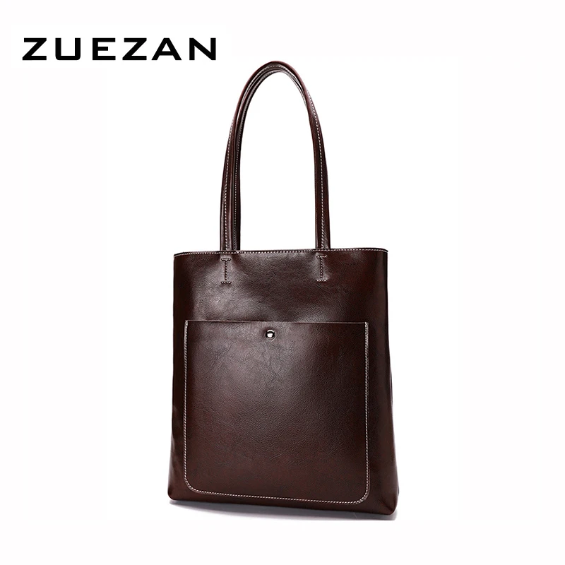 

Split Leather Tote, Female Large Shoulder Bag, Women Cowhide Shoulder Shopping Bag, Fashion for girl A027