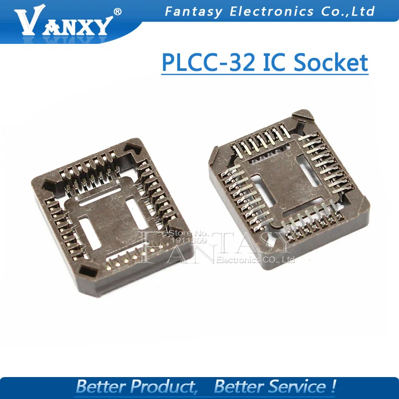 10PCS PLCC32 SMD IC Socket , PLCC32 Socket adapter , 32 Pin PLCC