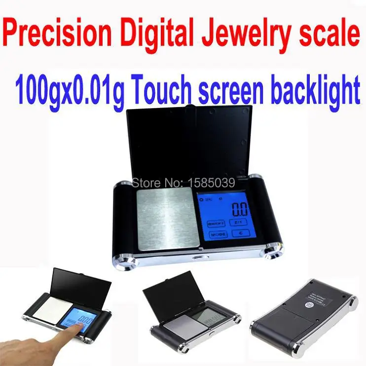 

Free shipping Precision 0.01g x 100g 100g-0.01g 100g/0.01g Digital Pocket Balance Weight Jewelry Scale with retail box