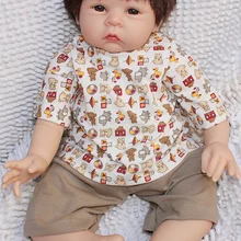 55 см ручной работы Супер реалистичные силиконовые куклы Adora реалистичные bonucas возрождённая кукла ребенок подарок силиконовая виниловая кукла BJD Reborn куклы