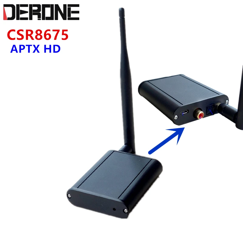 CSR8675 APTX HD Bluetooth 5,0 беспроводной Auido приемник Bluetooth к коаксиальному оптическому выходу к ЦАП