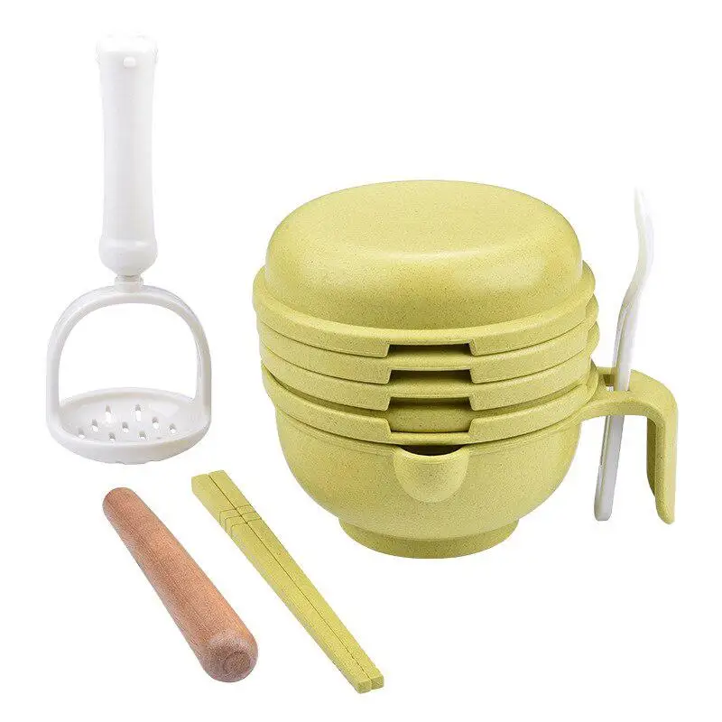 

1 set Multifunction Baby Food Grinding Bowl Manual Grind Mill Juicer Graters Infants Supplementary Food Puree Tool Bowls