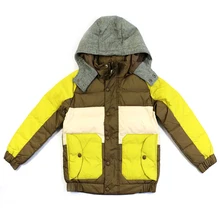 New outerwear boys down coat childrens winter thickening jackets long design down coat male child thickening