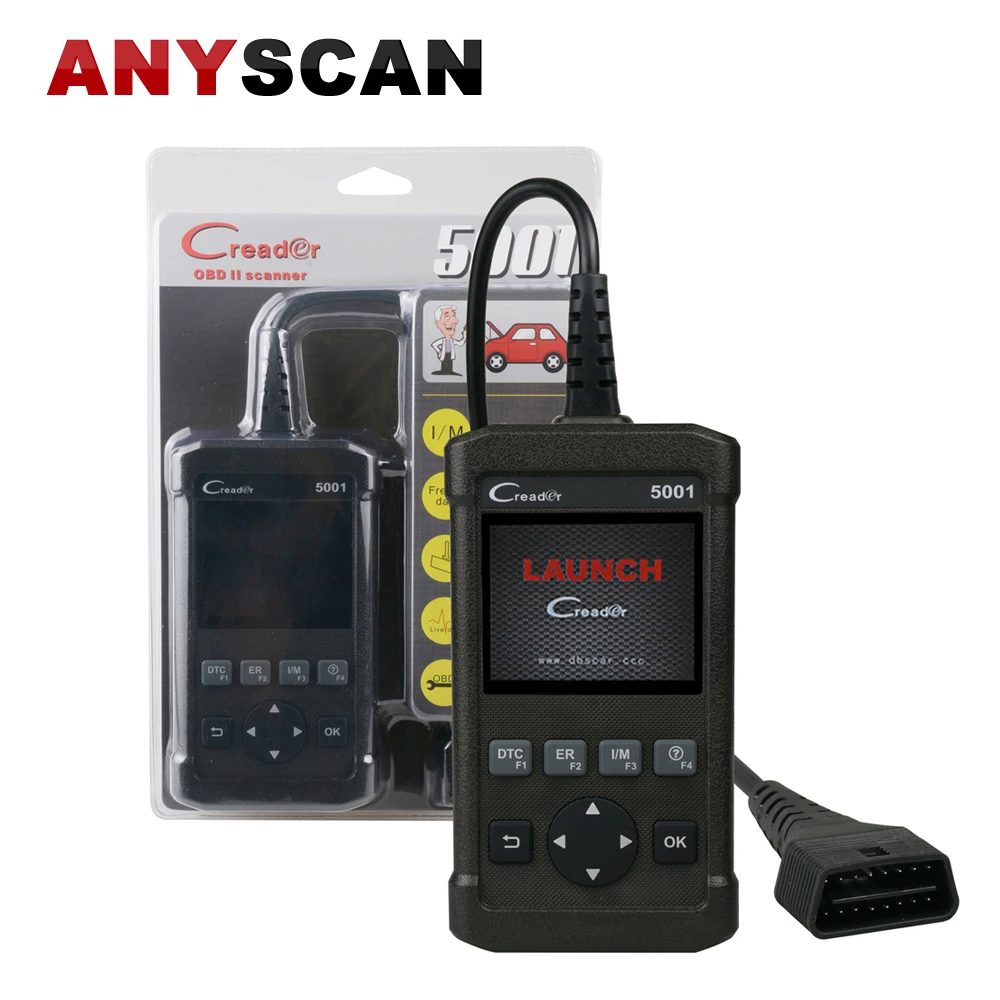 Цена за 2.8 ''Оригинал старта CR5001 OBDII/EOBD Code Reader Поддержка O2 Сенсор тест, Монитор тест на борту авто код сканирования Цена за 2.8 ''Оригинал старта CR5001 OBDII/EOBD Code Reader Поддержка O2 Сенсор тест, Монитор тест на борту авто код сканирования