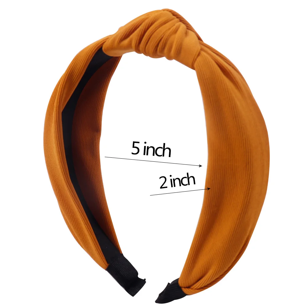 

2019 Solid Soft Knotted Flamingo Headband Hairband For Women Lady Bow Hair Hoop Hair Accessories Headwear Fashion