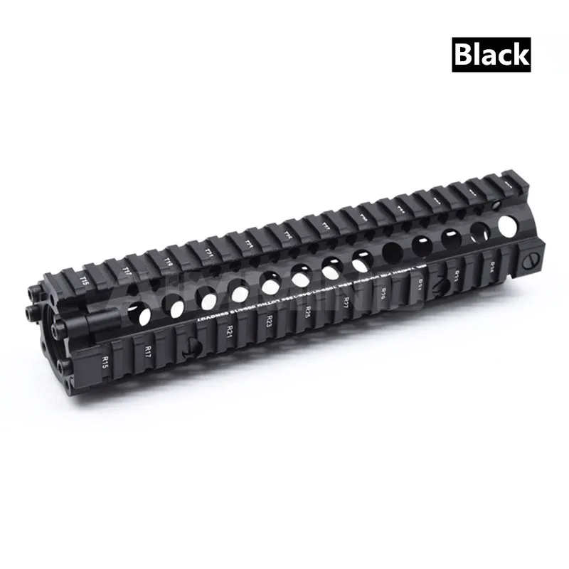 Алюминий Жесткий пальто анодированный MK18 RISII " 9" 1" страйкбол handguard черный CB тактический рельс Подходит Для GBB