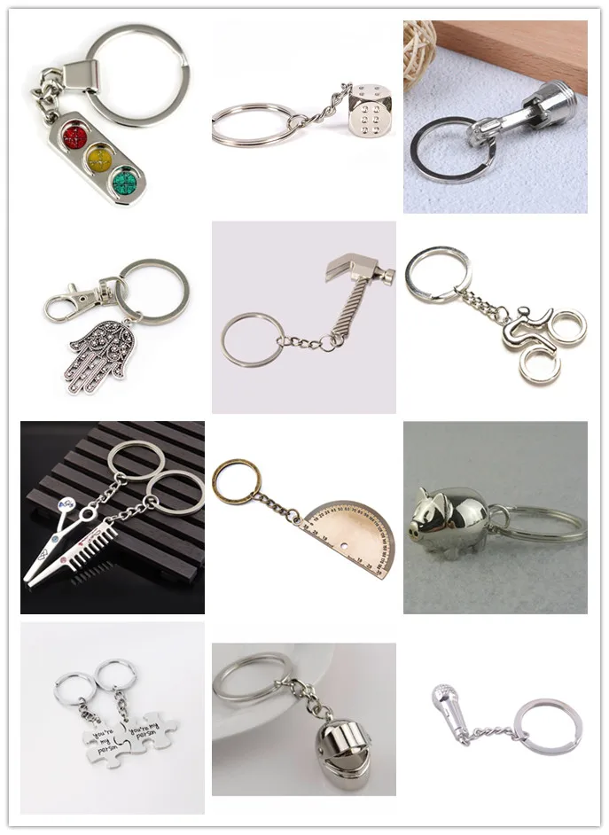 3D Keyring Charm Decoration Keyfob Gifts Lovely Cute Gift  Key Chain Car Key Ring Women Present 12 Style Wholesale