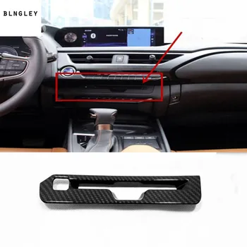 

1pc Car sticker ABS carbon fiber grain Central control CD decoration cover for 2019 Lexus UX260h UX200 car accessories