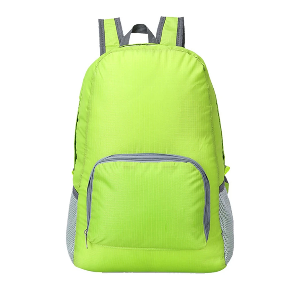 G Casual Style Waterproof Lightweight Folding Zipper School Travel Bag Double Shoulder Backpack Day Packs with Water Bottle Pocket - Цвет: G