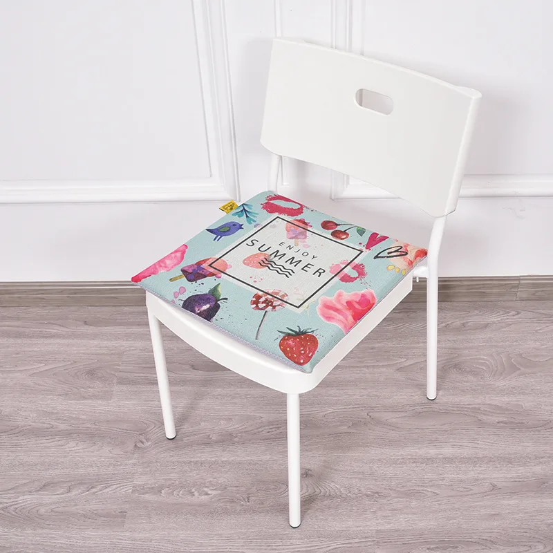 Лидер продаж 40x40x4 см с цветочным принтом Pastrol Стиль Soft Comfort сиденья коврик Декор