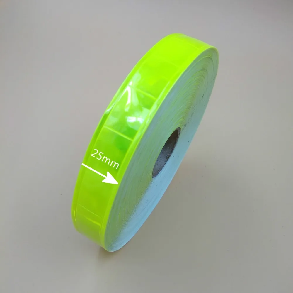 1" 25mm Waterproof Pure Color Reflect Light Safety Security Caution